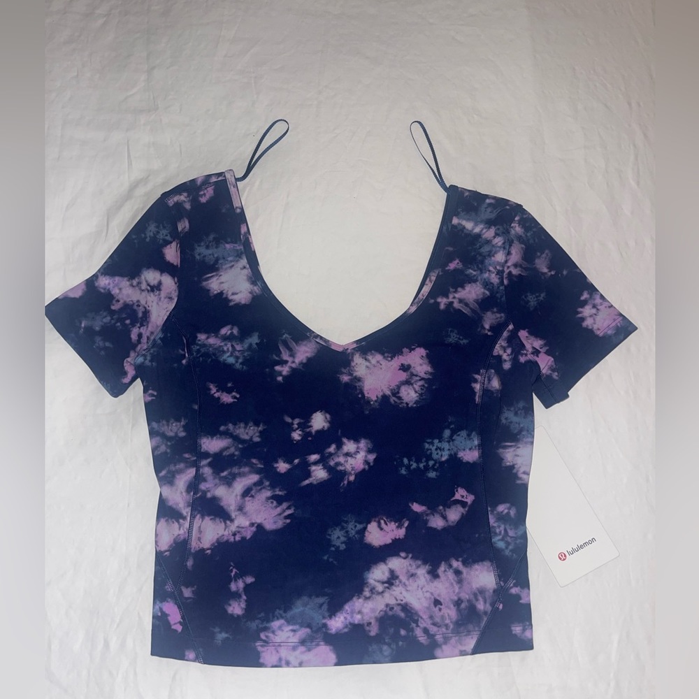 Lululemon crop top tie dye